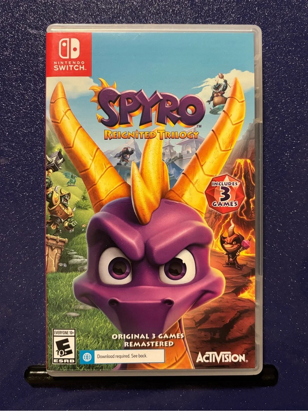 Nintendo Switch Spyro Reignited Trilogy Activision Game & Case